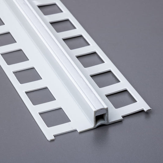 Dehnungsfugenprofil aus PVC mit grauer Einlage