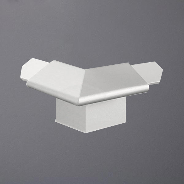 Außenecke silber für Balkonwinkelprofil Tropfkante 18mm Blende #F001207