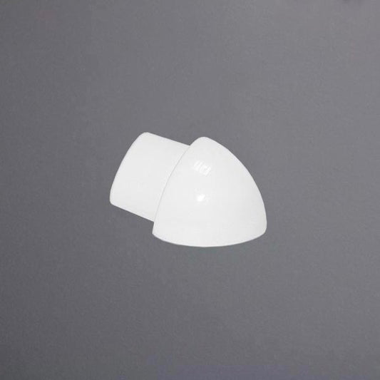 Rundprofil Außenecke PVC weiß