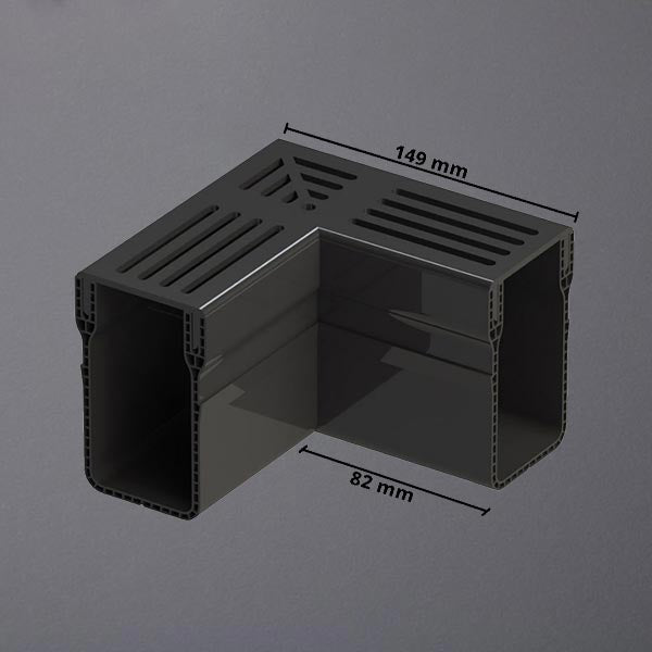 Eckstück UD Pro 65 bemaßt
