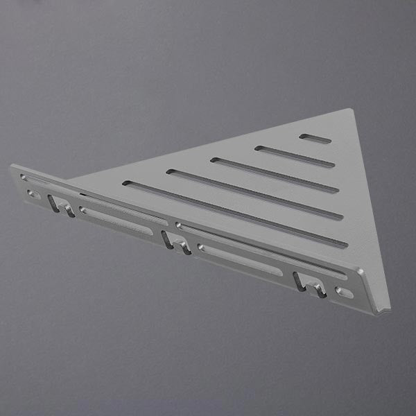 Dreieckiger Duschkorb Aluminium betongrau Muster LINE #F003642