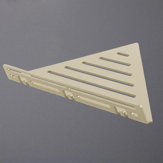 Dreieckiger Duschkorb Muster LINE Aluminium sandfarben beschichtet #F003658