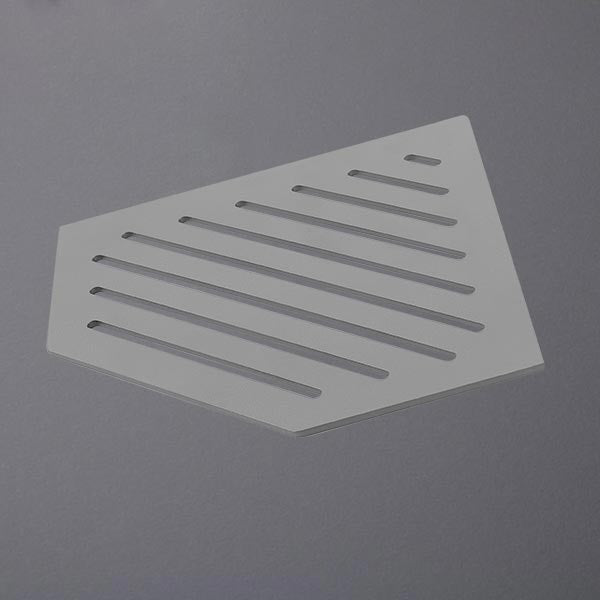 Duschablage Aluminium betongrau fünfeckig LINE #F003637