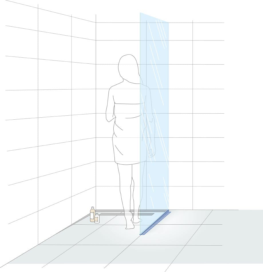 Gefällekeil Edelstahl zur Glasaufnahme rechts Illustration #F001092
#F001094
#F001096
#F001098