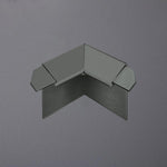 Innenecke Balkonwinkelprofil mit Tropfkante anthrazit 18mm Blende #F001200