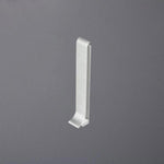 Verbinder Sockelleiste silber gebürstet