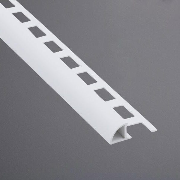 Viertelkreisprofil PVC weiß