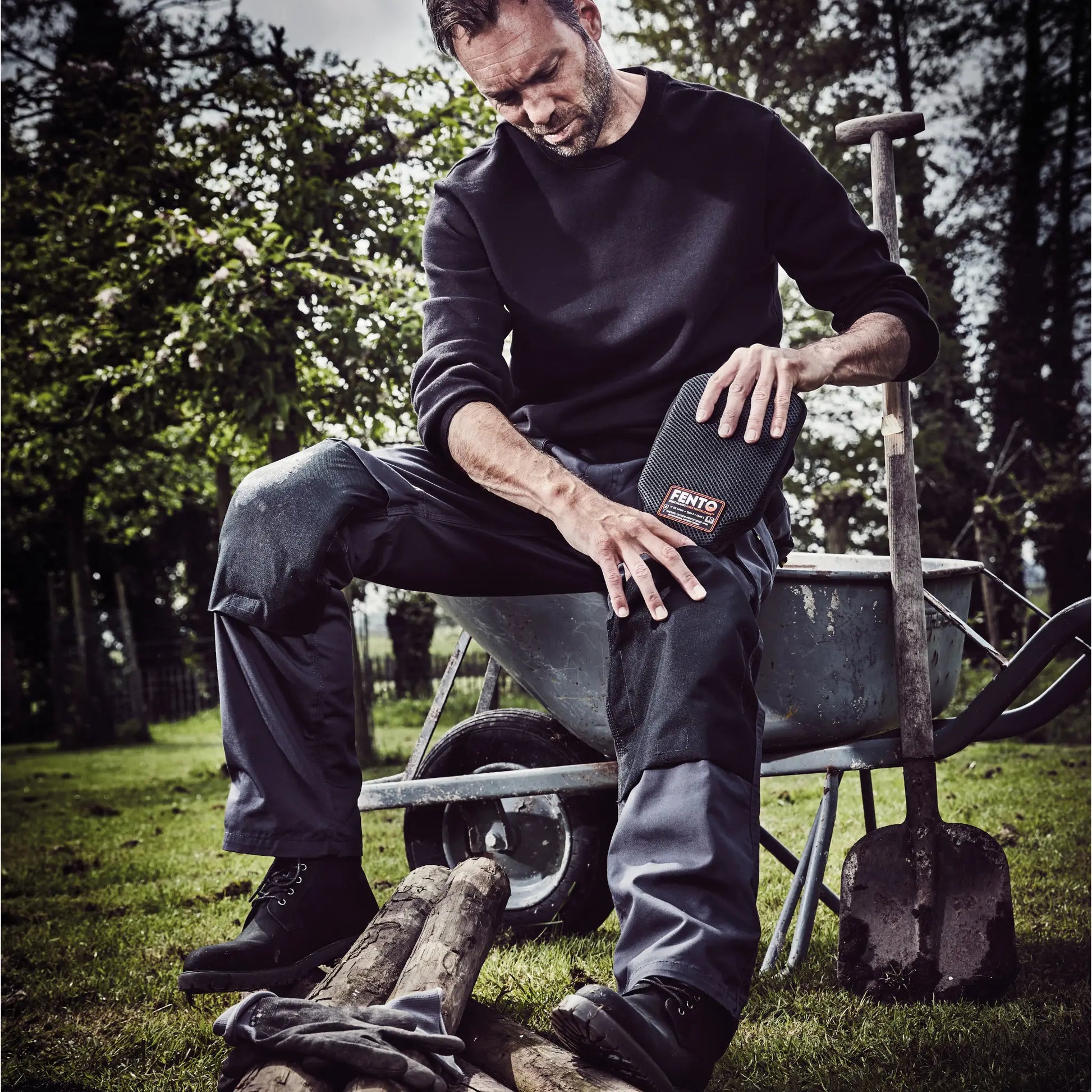 Fento Pocket können einfach in eine Standard Arbeitshose gesteckt werden. 