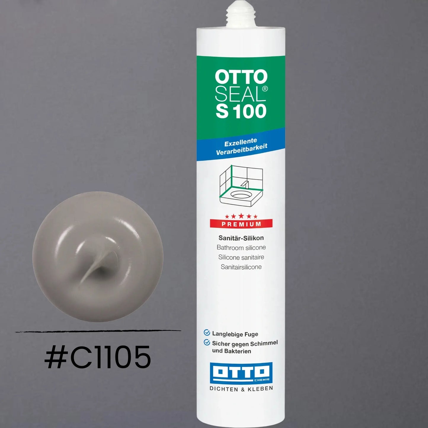 Produktbild OTTOSEAL S 100 Premium-Sanitär-Silikon basalt C1105
#F005488
