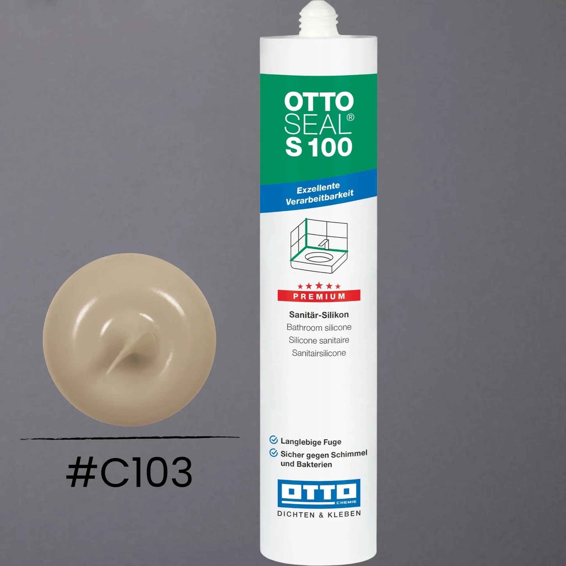 Produktbild OTTOSEAL S 100 Premium-Sanitär-Silikon sahara C103
#F005486
