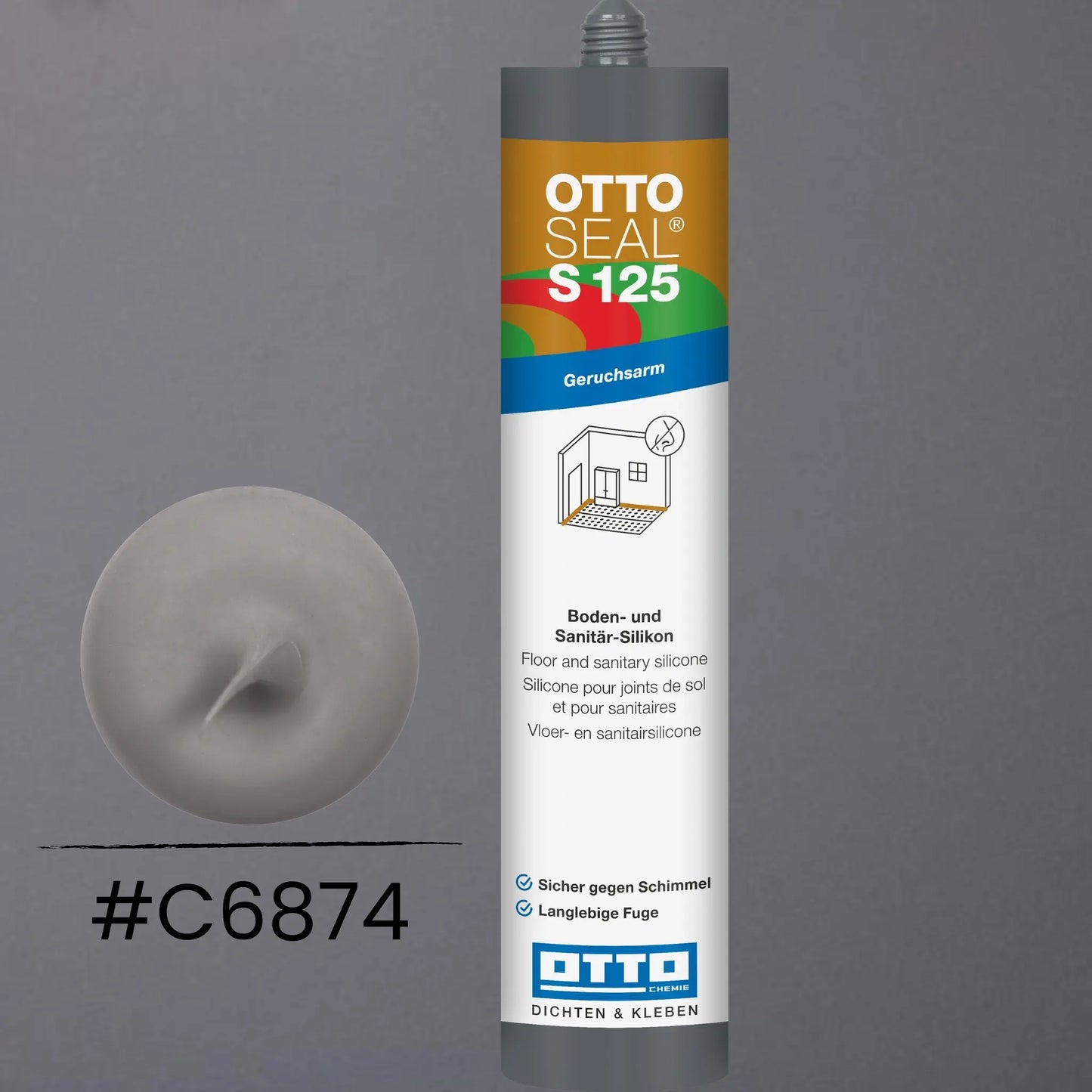 Produktbild OTTOSEAL S 125 – Boden- & Sanitär-Silikon matt manhattan C6874
#F005511
