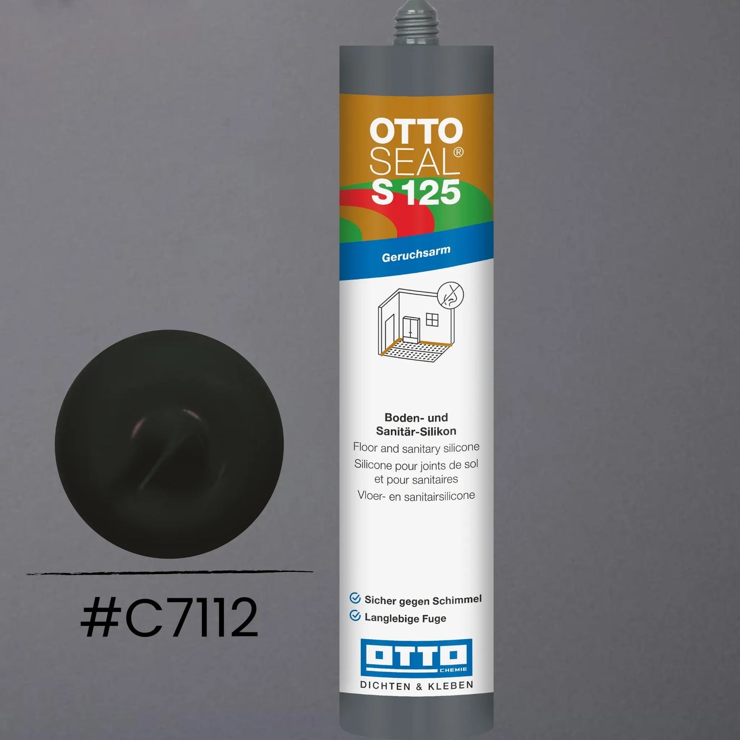 Produktbild OTTOSEAL S 125 – Boden- & Sanitär-Silikon matt schwarz C7112
#F005513
