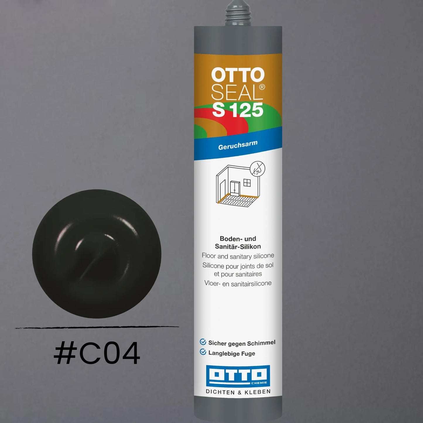 Produktbild OTTOSEAL S 125 – Boden- & Sanitär-Silikon schwarz C04
#F005504
