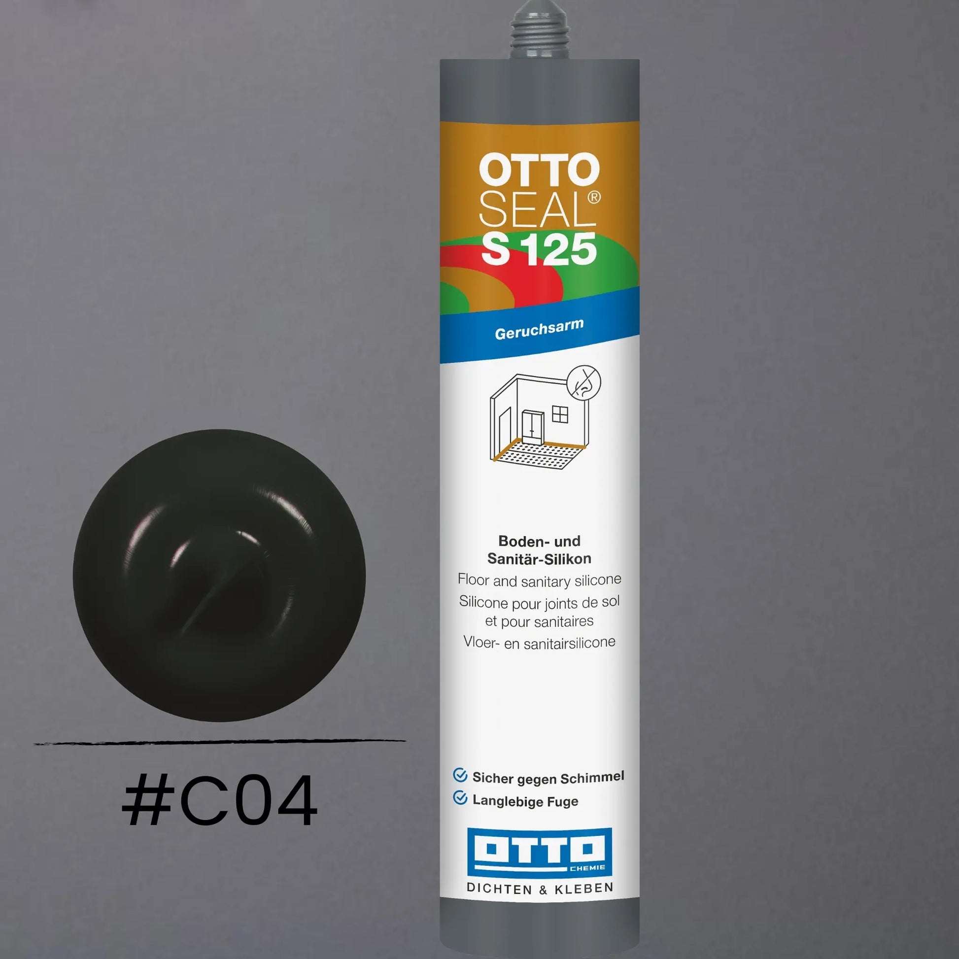 Produktbild OTTOSEAL S 125 – Boden- & Sanitär-Silikon schwarz C04
#F005504
