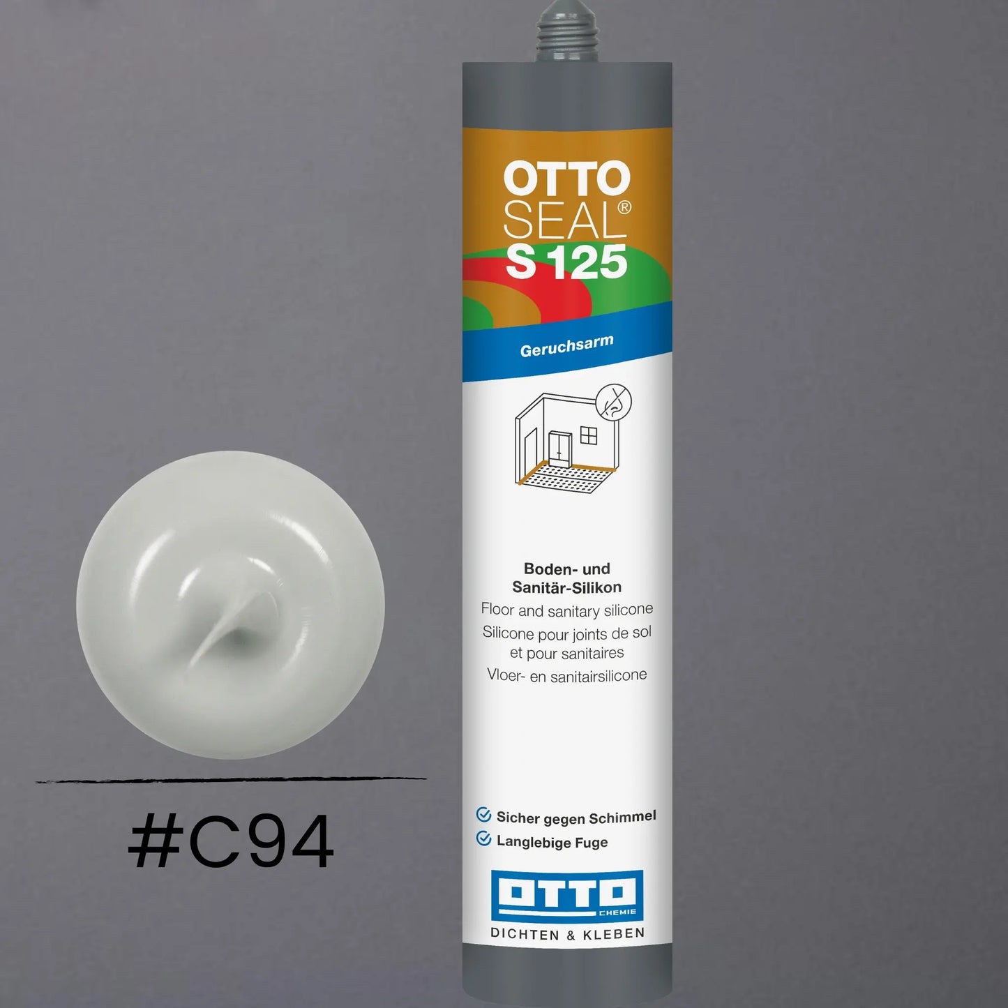 Produktbild OTTOSEAL S 125 – Boden- & Sanitär-Silikon silbergrau C94
#F005515

