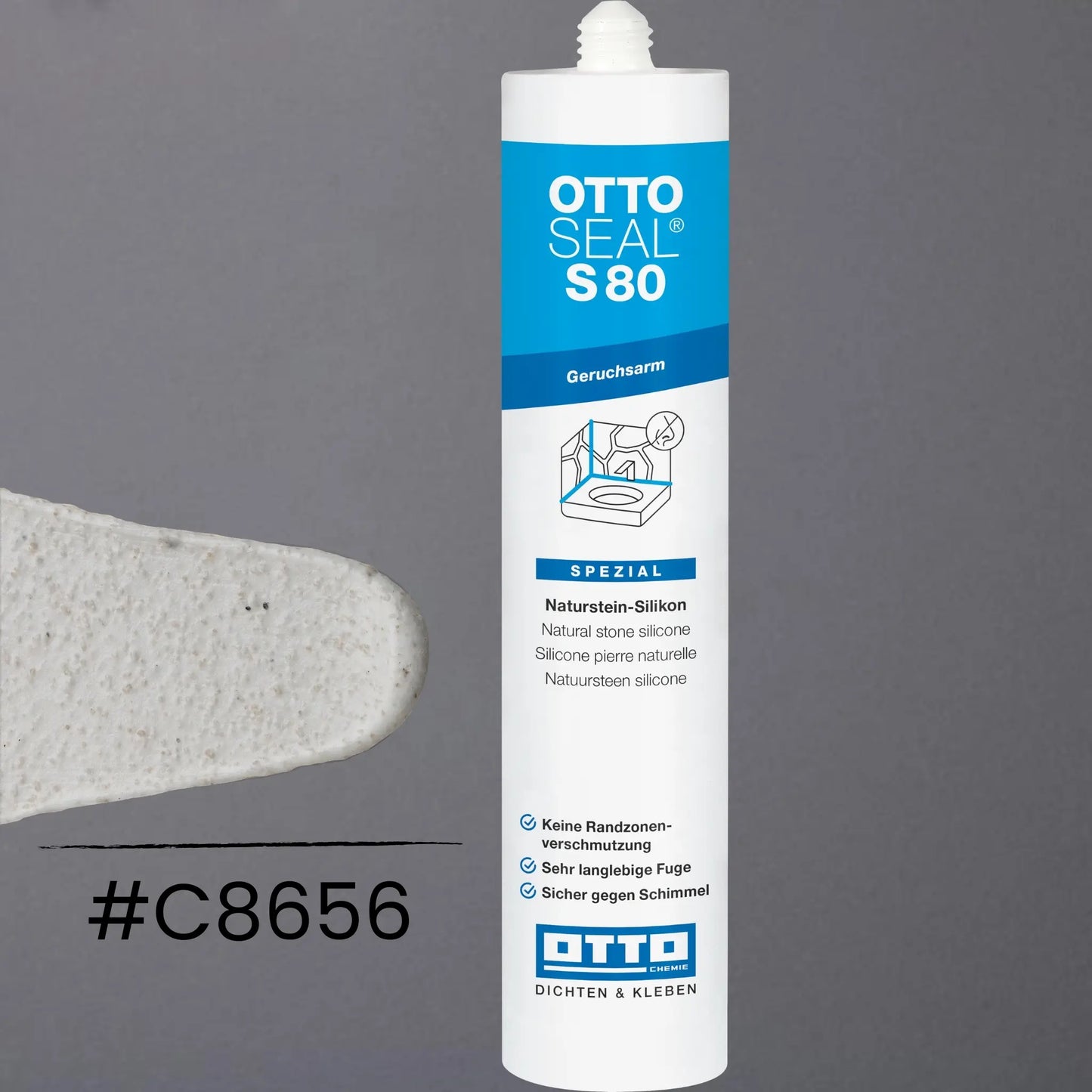 Produktbild OTTOSEAL S 80  - geruchsarmes Silikon matt gesandet altweiß C8656
#F005481
