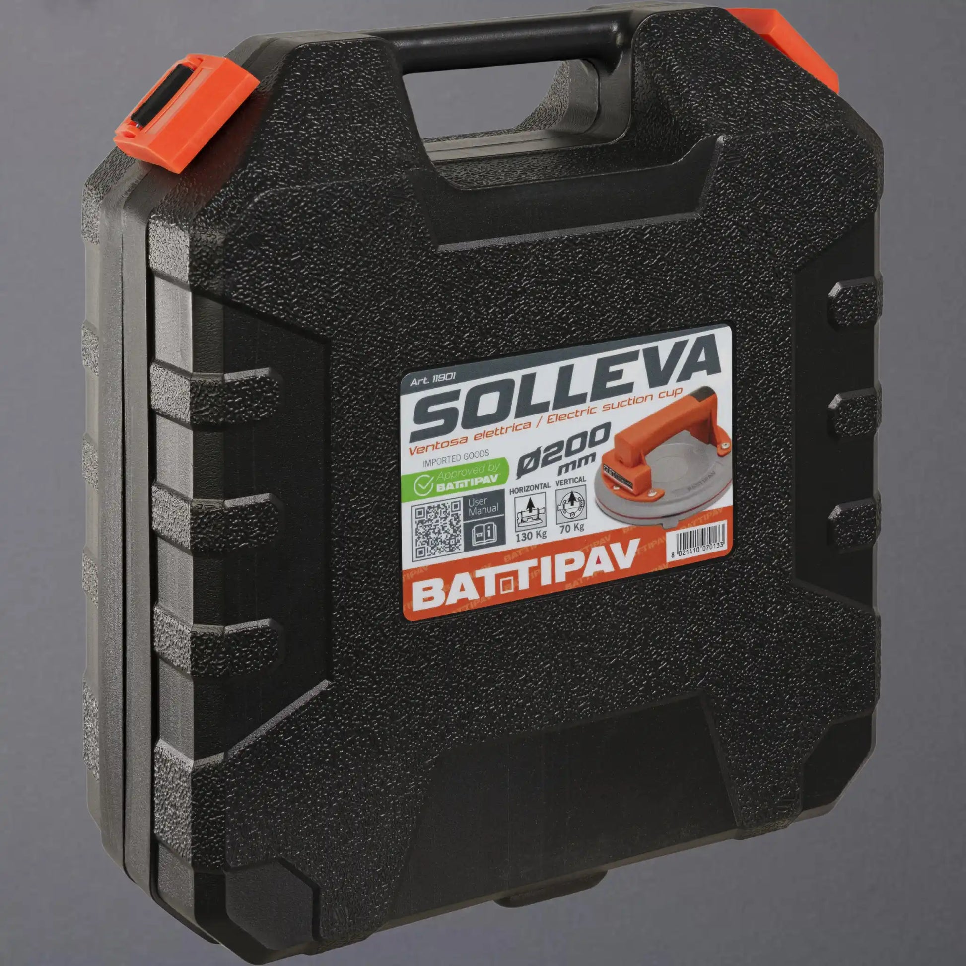 Verpackung seitlich Saugheber Solleva von Battipav