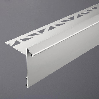 Balkonwinkelprofil mit Tropfkante 60mm  Blende silber matt #F001218
#F001221
#F001224
