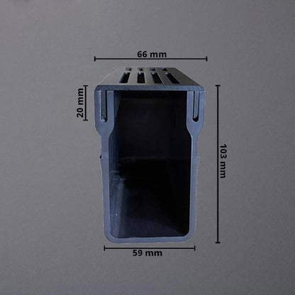 Entwässerungsrinne UD Pro 65 Rost schwarz bemaßt #F001150
#F001152
#F001147
#F001151
