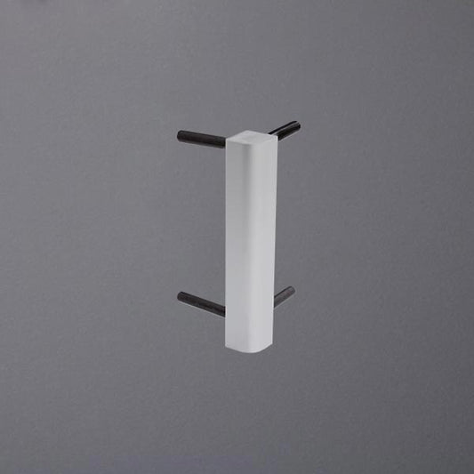 Eckstück Sockelleiste Square silber