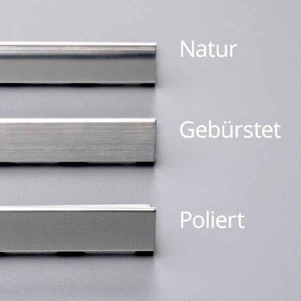 Oberflächen der Edelstahlprofile