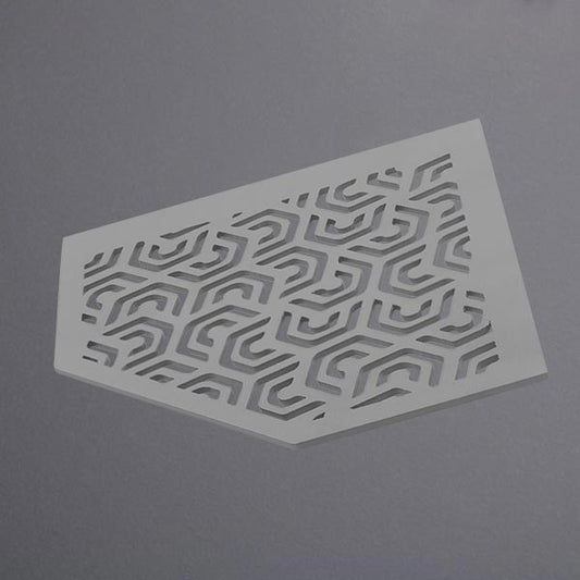 Duschablage Aluminium betongrau fünfeckig PENTA #F003639