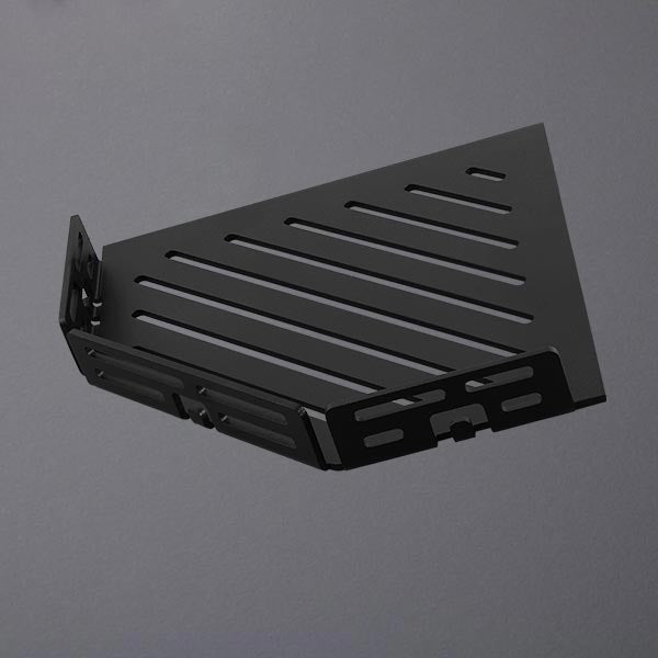 Duschkorb schwarz fünfeckig Muster LINE Aluminium schwarz beschichtet #F003622