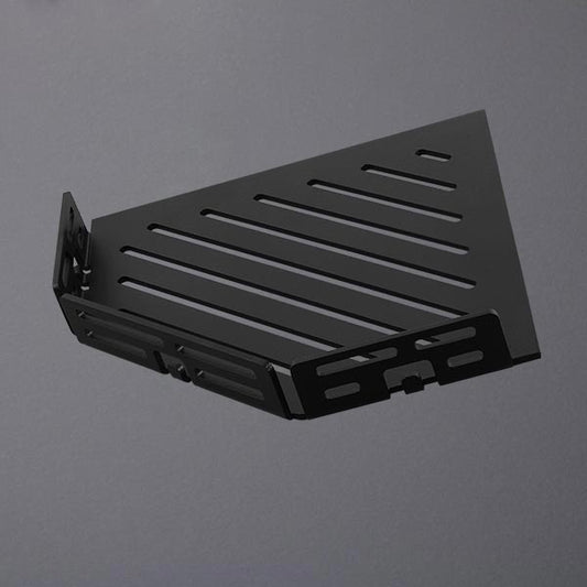 Duschkorb schwarz fünfeckig Muster LINE Aluminium schwarz beschichtet #F003622