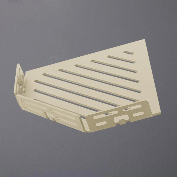 Duschkorb sand fünfeckig Design LINE Aluminium sandfarben beschichtet #F003654