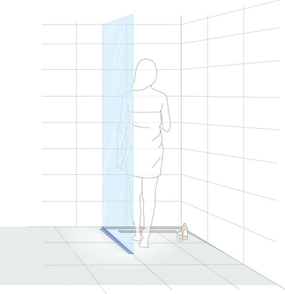 Gefällekeil Edelstahl zur Glasaufnahme links Illustration #F001091
#F001093
#F001095
#F001097

