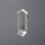 Innenecken Sockelleiste silber matt