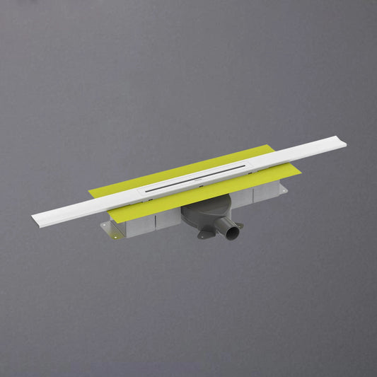 Kürzbare Duschrinne mit weißem Rost, 71mm Bauhöhe
#F005319
#F005325
#F005331
