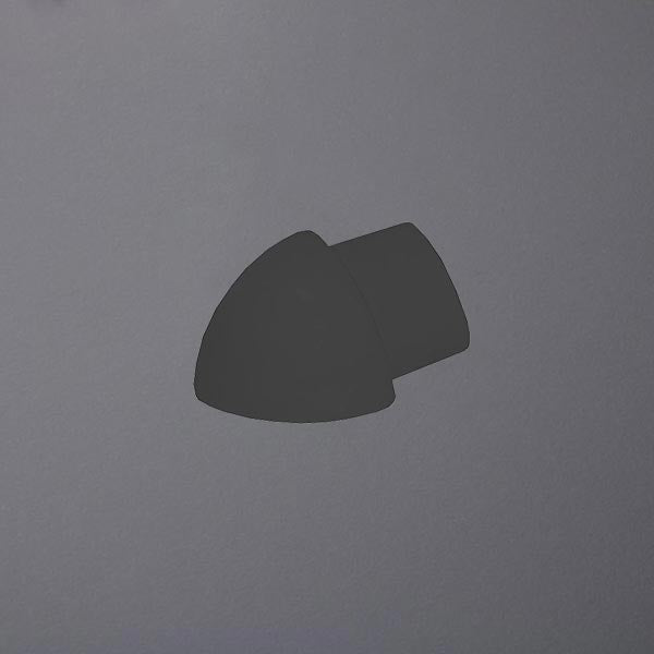 Rundprofil Außenecken Aluminium schwarz