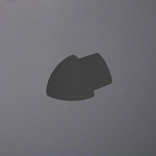 Rundprofil Außenecken Aluminium schwarz