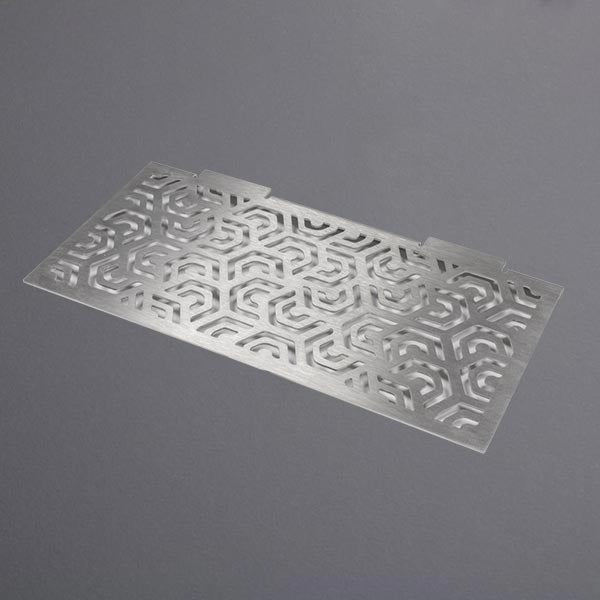 Duschablage aus Edelstahl rechteckig Muster PENTA #F003667